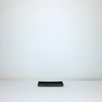Black leather tray