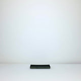 Black leather tray