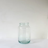 Recycled glass vase