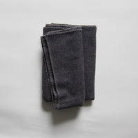 Charcoal recycled wool blanket