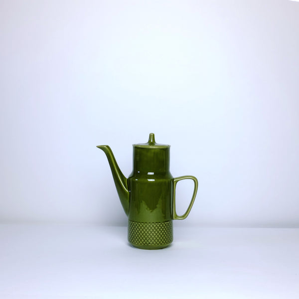 Retro olive coffee pot