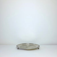 Vintage round silver tray