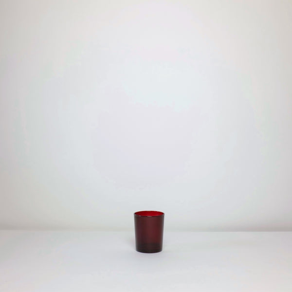 Ruby glass tumbler