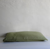 Sage linen pillow case