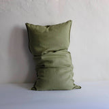 Sage linen pillow case