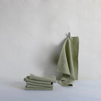 Sage heavy linen napkins