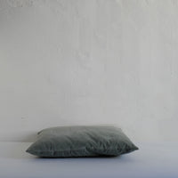 Sage velvet cushion