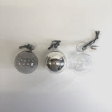 Set of mirrored baubles: Set of 3