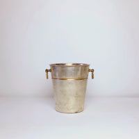 Simple vintage silver champagne bucket