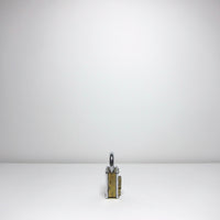 Silver square padlock