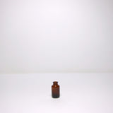 Brown glass apothecary bottles