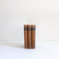 Set of 3 small brown vintage books