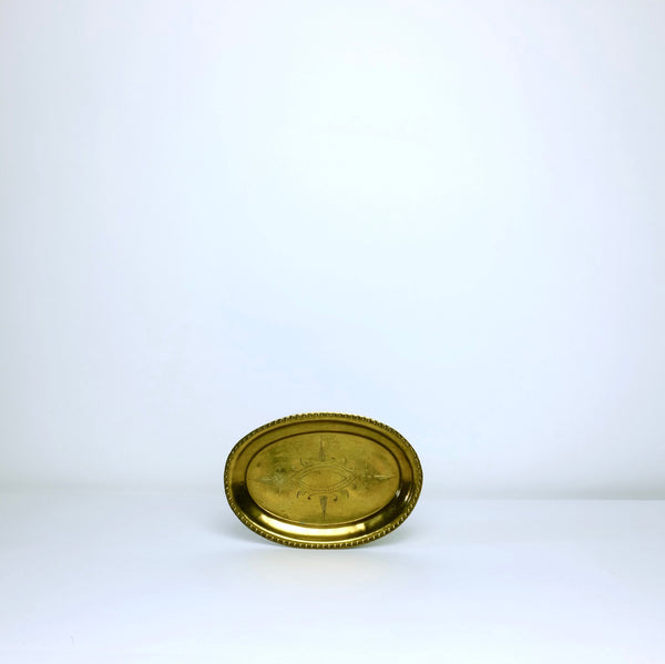 Small brass oval tray