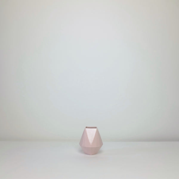 Pale pink graphic vase