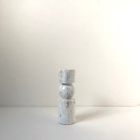 Totem marble tealight holder