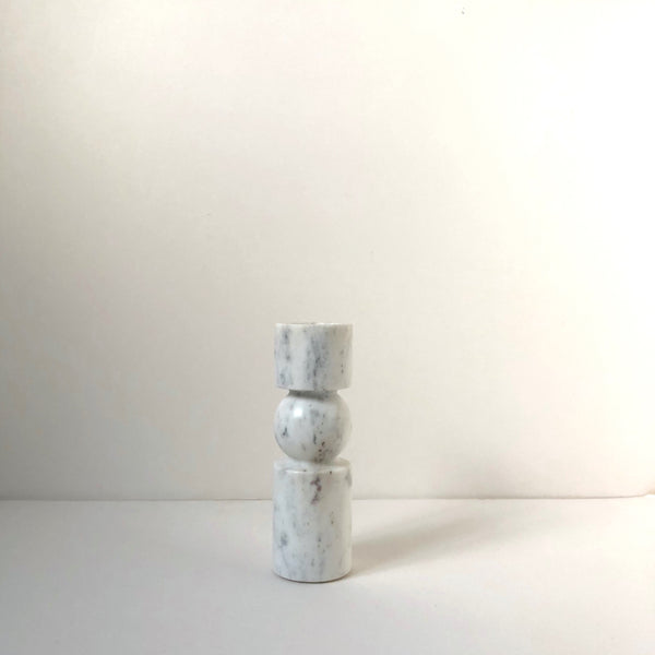 Totem marble tealight holder