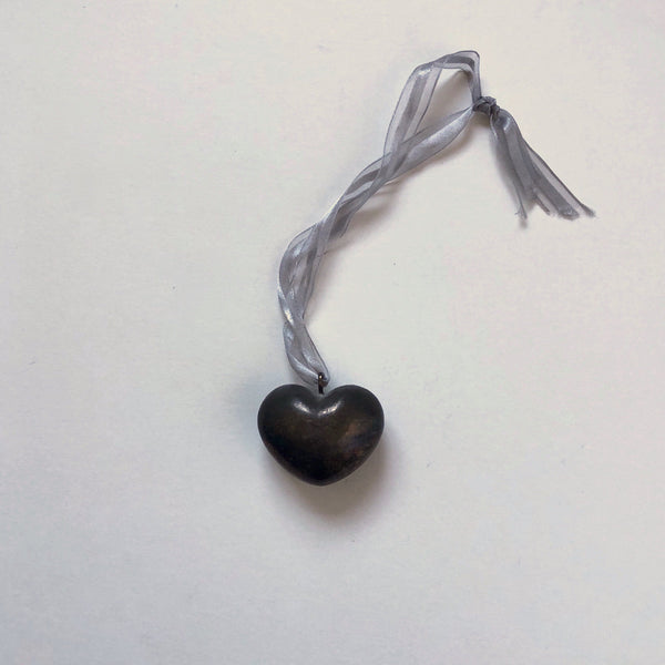 Tarnished silver heart
