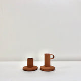 Terracotta candle holder