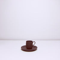 Black jasper cup & saucer