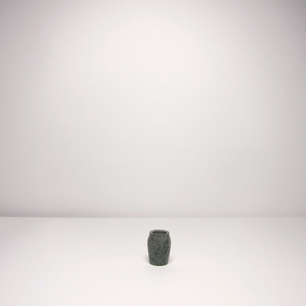 Small brown marble vase