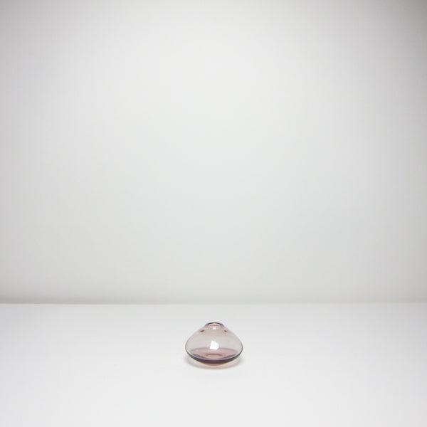 Tiny pink glass vase