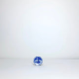 Small round blue + whites plates
