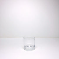Clear glass tumbler