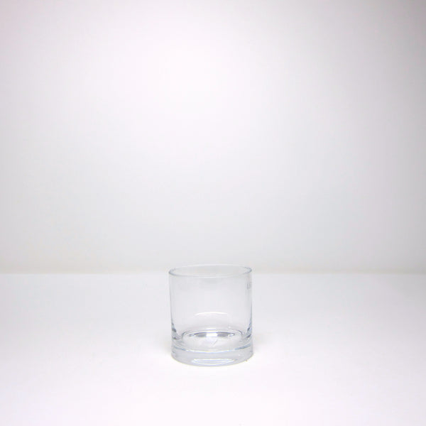 Clear glass tumbler