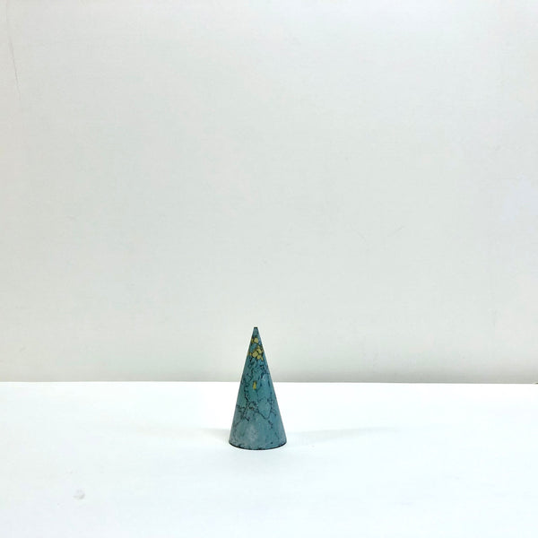Turquoise marble cone