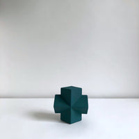 Teal ceramic cross