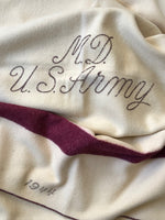 Vintage USA Army Doctors blanket