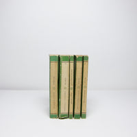 Set of 5 vintage green Pengiun books