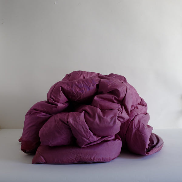 Vintage purple eiderdown