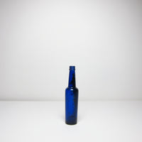 Vintage blue glass bottle