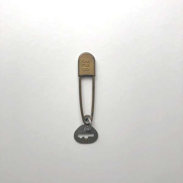 Vintage brass 328 safety pin