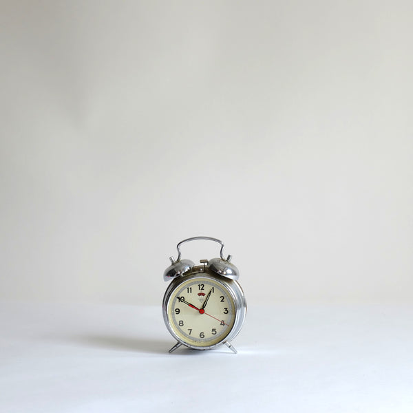 Sliver bell alarm clock