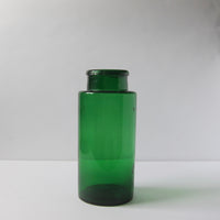 Vintage green glass vase