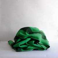 Vintage green wool blanket