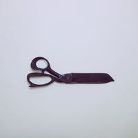 Vintage large matt black tailors scissors
