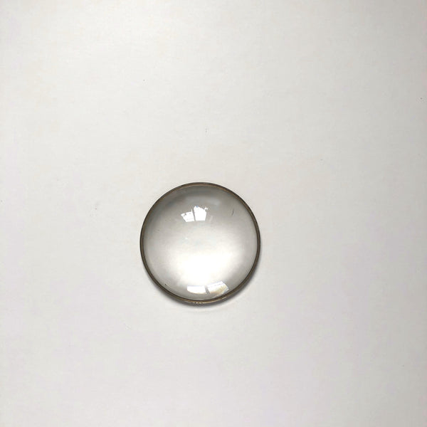 Vintage brass rimmed optical glass