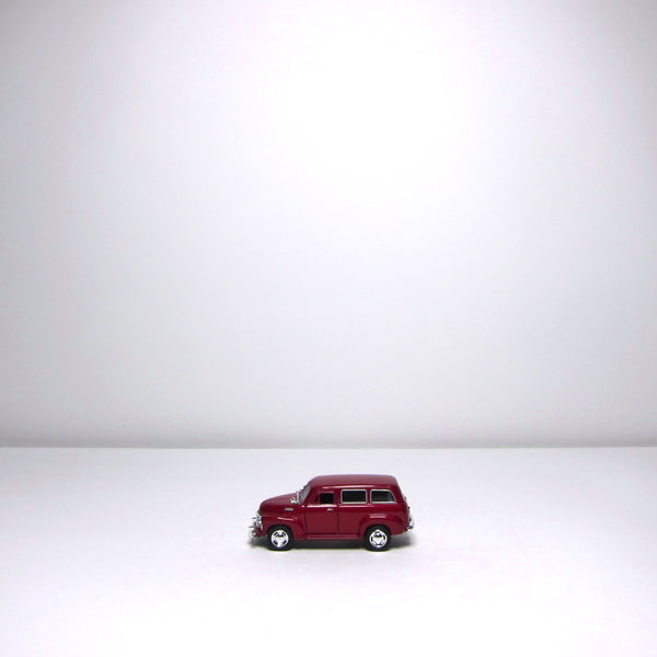 Vintage red toy van