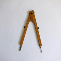 Vintage wood compass
