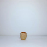 Washed terracotta cup