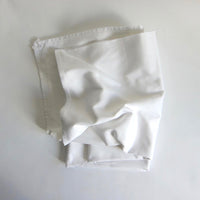 White cotton border tablecloth