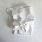White cotton border tablecloth