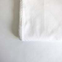 White cotton border tablecloth