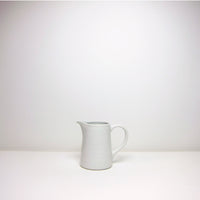Basic white ceramic jug