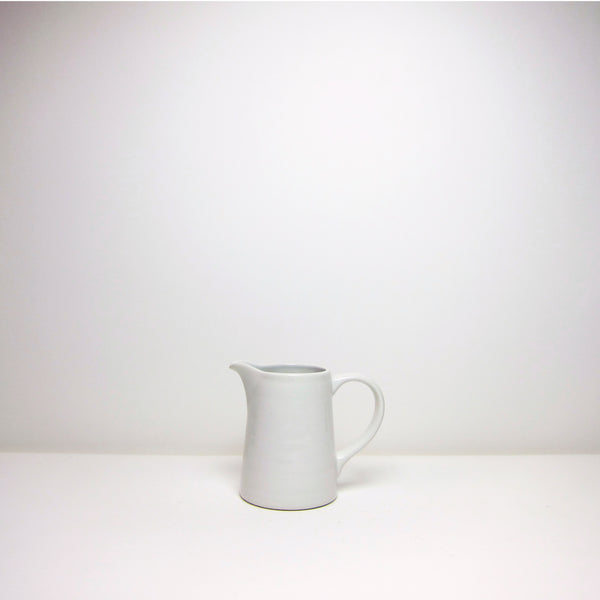 Basic white ceramic jug