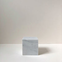 White marble block: short
