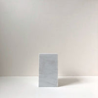 White marble block: tall